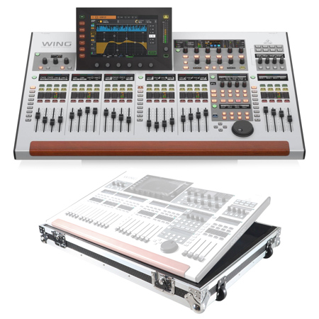 Behringer WING 48-Channel 28-Bus Full Stereo Digital Mixing Console, Bundle with ProX XS-BWING W Flight Case