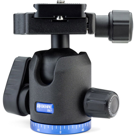 Benro IN1 Double Action Ballhead with PU60 Plate