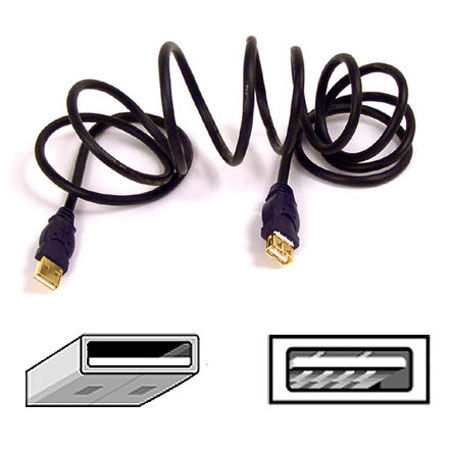 Belkin Gold Series USB Extension Cable Type A Male - Type A Female - 6ft - Black