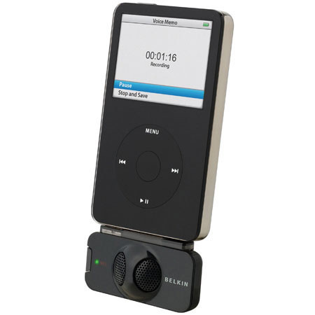 Belkin Tunetalk Stereo w/Two Mics, f/iPod Video 5G, Blk