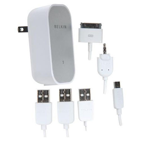 Belkin Dual USB AC Wall Charger with Shuffle Cable