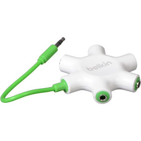 Belkin RockStar 5-Jack 3.5mm Audio Headphone Splitter F8Z274BT