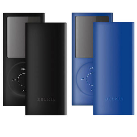 Belkin 2-Pack Sleeve for iPod Nano 4G, Black/Blue