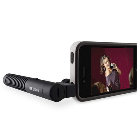 Belkin F8Z818eb LiveAction Mic with Portable Shock Mount for iPhone 4
