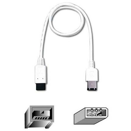 Belkin 6-Pin to 9-Pin IEEE-1394 FireWire Cable, 6 Feet