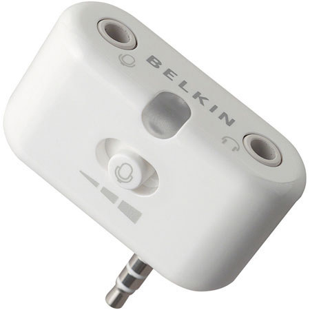 Belkin Universal Microphone Adapter for 3rd Generation iPods with 2.1 Software or Later.