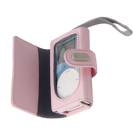 Belkin Leather Pouch for iPod Mini, Pink