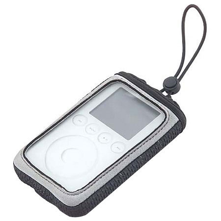 Belkin Neoprene Sport Case with Drawstring for iPod, Black/Silver #F8E534APL