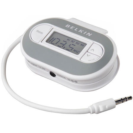 Belkin Tunecast II Mobile FM Transmitter f/iPods, White