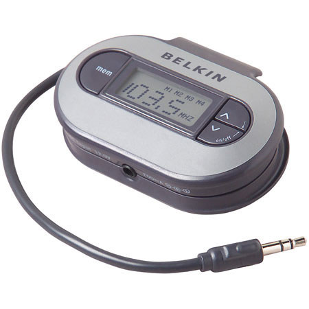 Belkin Tunecast II, Mobile FM Trnsmttr f/iPods/PDAs,Gry