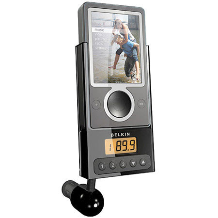 Belkin TuneBase FM Transmitter for the Microsoft Zune Digital Media Player.