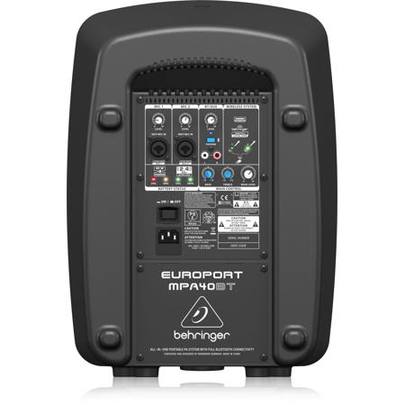 Behringer Europort MPA40BT 40W Wireless Portable PA System, 2-Pack