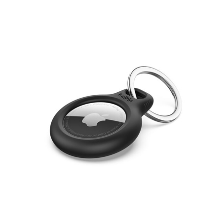 Belkin Secure Holder with Key Ring for Apple AirTag, Black, 4-Pack
