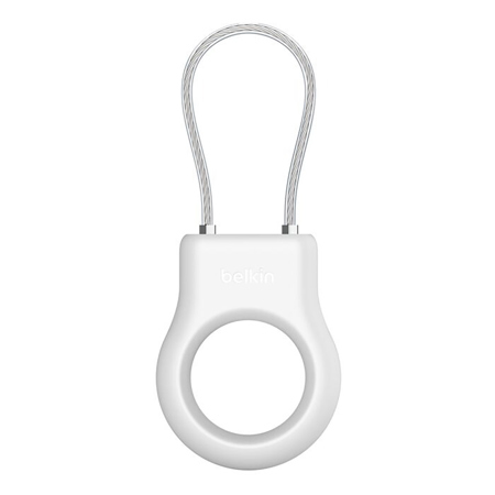Belkin Secure Holder with Wire Cable for Apple AirTag, White