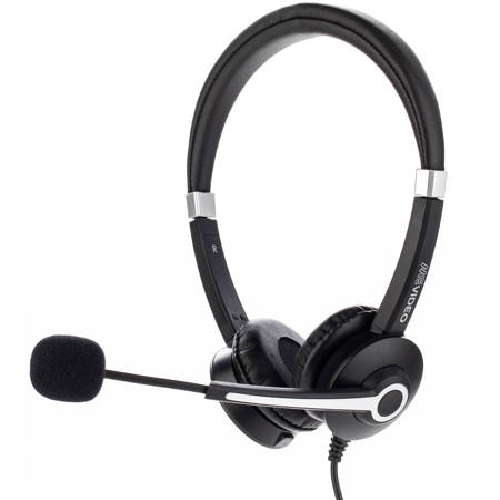Benro MeVIDEO MWH-1 Wired On-Ear Stereo Headset, Black/Silver