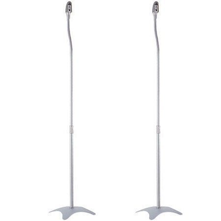 Bentley Mounts Speaker Stand, Pair, Silver