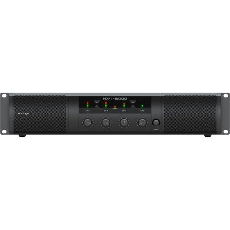 Behringer NX4-6000 Ultra Lightweight 6000W 4-Channel Class D Power