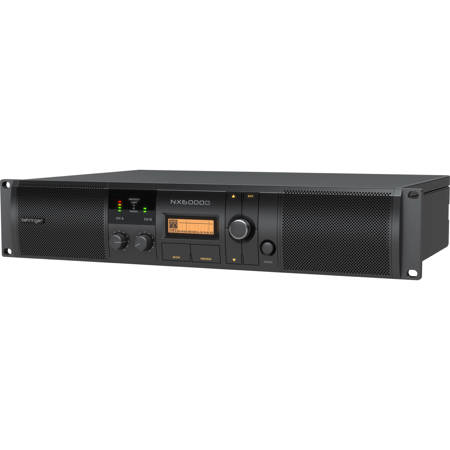 Behringer NX6000D Ultra-Lightweight 6000-Watt Class-D Power Amplifier with DSP Control and SmartSense Loudspeaker Impedance Compensation
