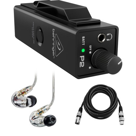 Behringer Powerplay P2 UC Personal In-Ear Monitor Amplifier W/Earphones/Cable