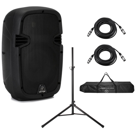 Behringer PK108A 8" 240W 2-Way Active PA Speaker w/Built-In Media Player & Mixer