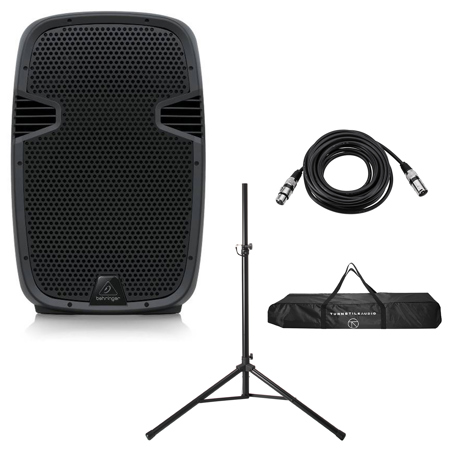 Behringer PK115A 15" 800W 2-Way Active PA Speaker w/BuiltIn Media Player & Mixer