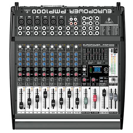 Behringer Europower PMP1000 500-Watt 12-Channel Powered Mixer