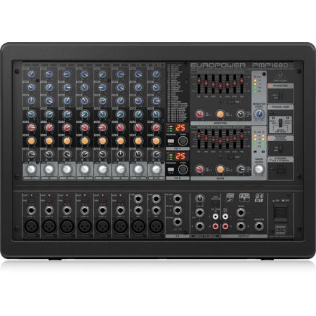 Behringer EuroPower PMP1680S 1600-Watt 10-Channel Powered Mixer with Dual Multi-FX Processor