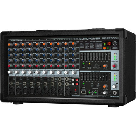 Behringer EUROPOWER PMP2000D 2000-Watt 14-Channel Powered Mixer