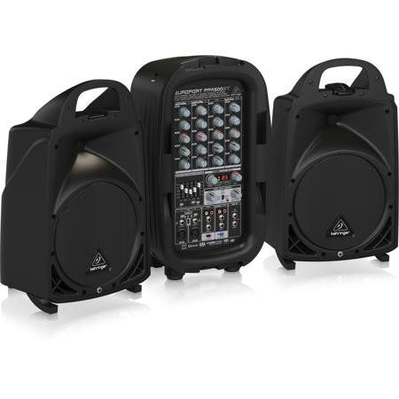 Behringer EUROPORT PPA500BT - 500W 6-Channel Portable PA System