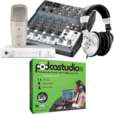 Behringer PODCASTUDIO FIREWIRE Complete PODCASTUDIO Bundle
