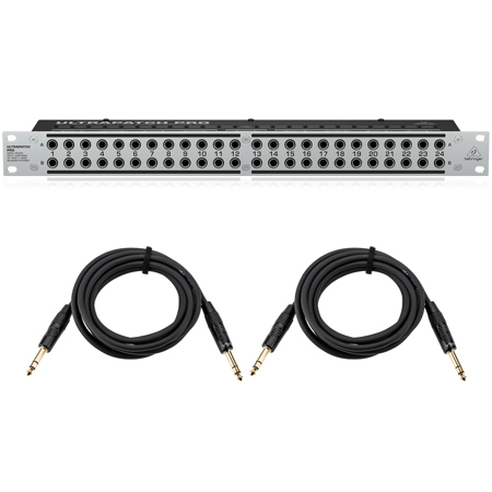 Behringer Ultrapatch Pro PX3000 Mf 48-Point Balanced Patchbay, with 2x Cable