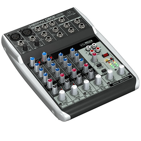 Behringer XENYX Q802USB Premium 8-Input 2-Bus Mixer