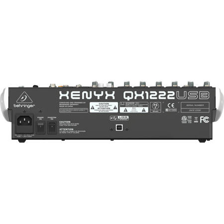 Behringer Xenyx QX1222USB Premium 16-Input 2/2-Bus Mixer QX1222USB