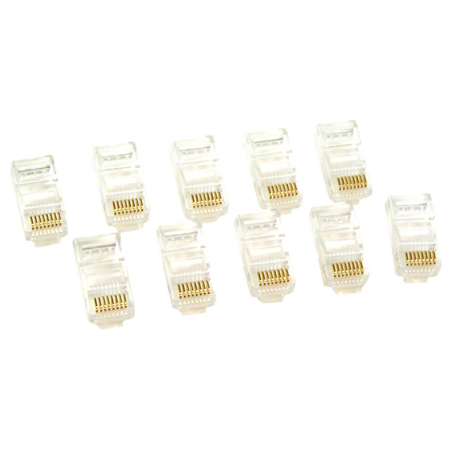 Belkin RJ45 Modular Plug, 10-Pack, Clear