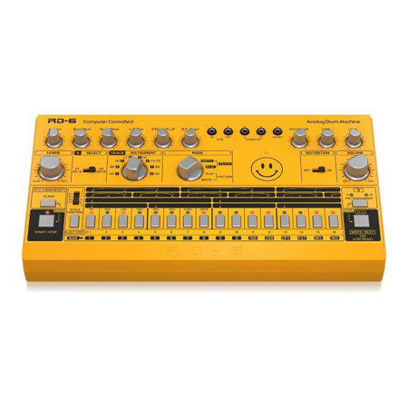Behringer Rhythm Designer RD-6 Analog Drum Machine, Yellow