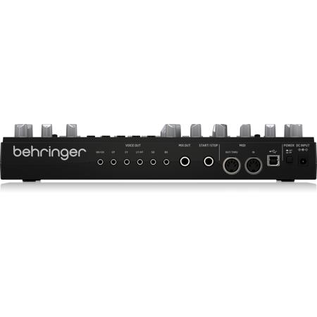 Behringer RD-6-BK Analog Drum Machine with 8 Drum Sounds, Black