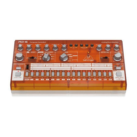 Behringer Rhythm Designer RD-6 Analog Drum Machine, Orange