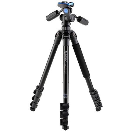 Benro Adventure 4-Section Aluminum Tripod with HD1A 3-Way Pan/Tilt Head