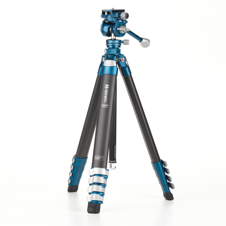 Benro CyanBird 5-Sec Carbon Fiber Tripod with FS20PRO 3-Way 2 in 1 Pan/Tilt Head