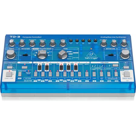 Behringer TD-3-BB Analog Bass Line Synthesizer with VCO/VCF, Baby Blue