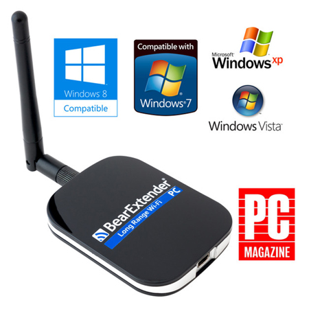 BearExtender PC USB WiFi Booster and Range Extender for Windows