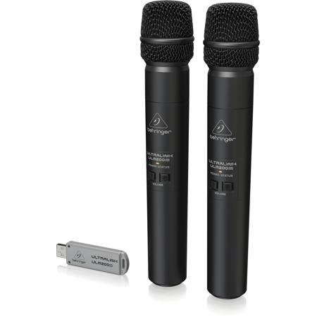 Behringer ULM202 ワイヤレスマイク 2本セット Behringer Ultralink ULM202-USB 2.4 GHz Dual Wireless Microphone