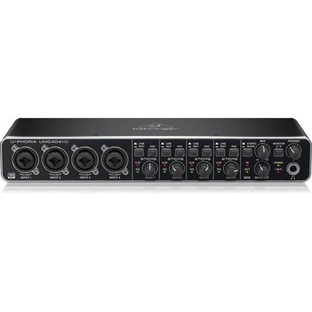 Behringer U-PHORIA UMC404HD Audio/MIDI Interface W/Sennheiser HD 200 Headphones