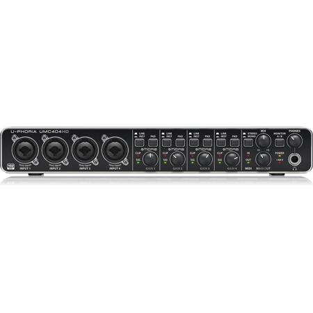 Behringer U-PHORIA UMC404HD USB Audio Interface, Bundle w/4x