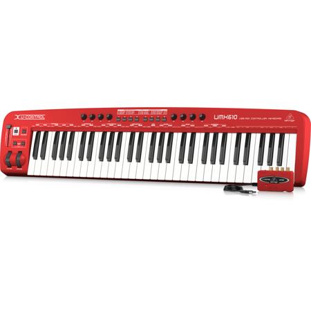 Behringer UMX610 61-Key USB/MIDI Controller Keyboard