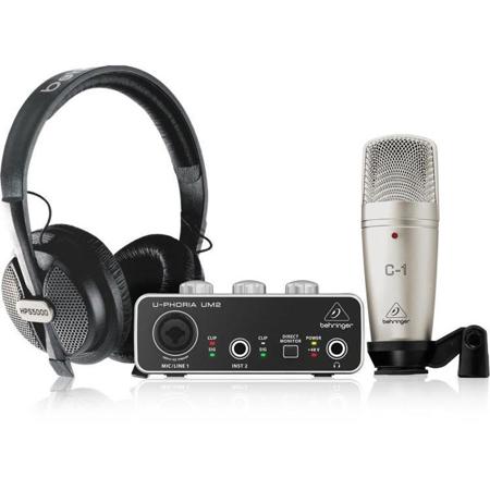 Behringer U-PHORIA STUDIO Complete Recording/Podcasting Bundle w/ UM2 Interface