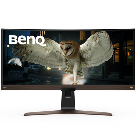 BenQ EW3880R 37.5" 21:9 Ultrawide WQHD+ HDR IPS Curved Monitor, Metallic Brown