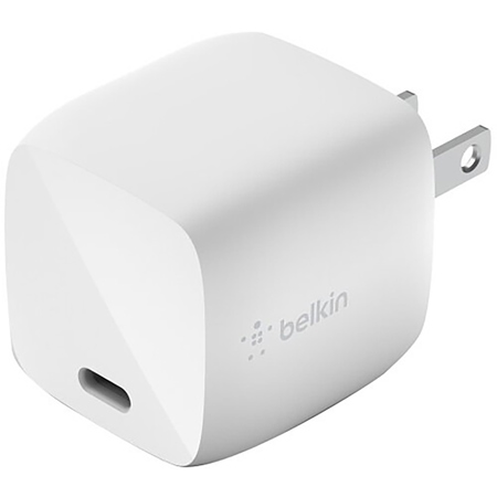 Belkin BoostCharge Pro 30W USB-C PD GaN Wall Charger, White