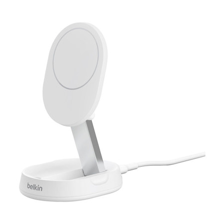 Belkin BoostCharge Pro 15W Convertible Magnetic Wireless Charging Stand with Qi2 White