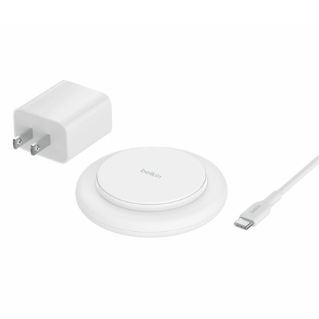 Belkin BoostCharge 15W Magnetic Qi2 Wireless Charging Pad, White